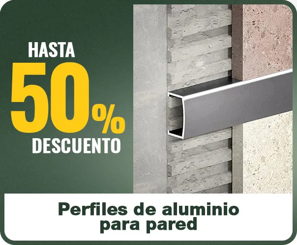 Perfiles de aluminio para pared