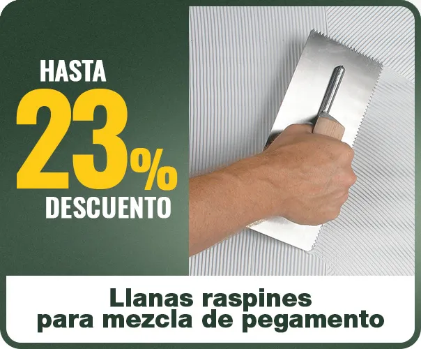 Llanas raspines para mezcla de pegamento