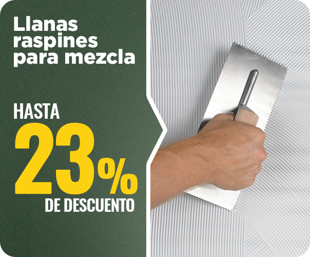 Llanas raspines para mezcla de pegamento