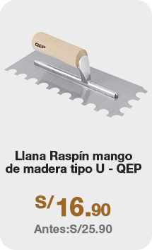 Llana raspin mango de madera