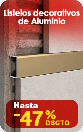 Listelos decorativos de Aluminio PC
