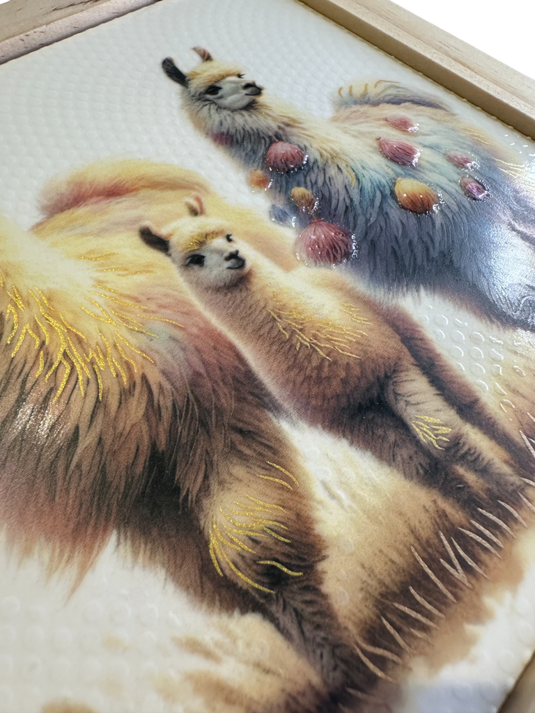 Cuadro Llamitas A 18X18X1.2
