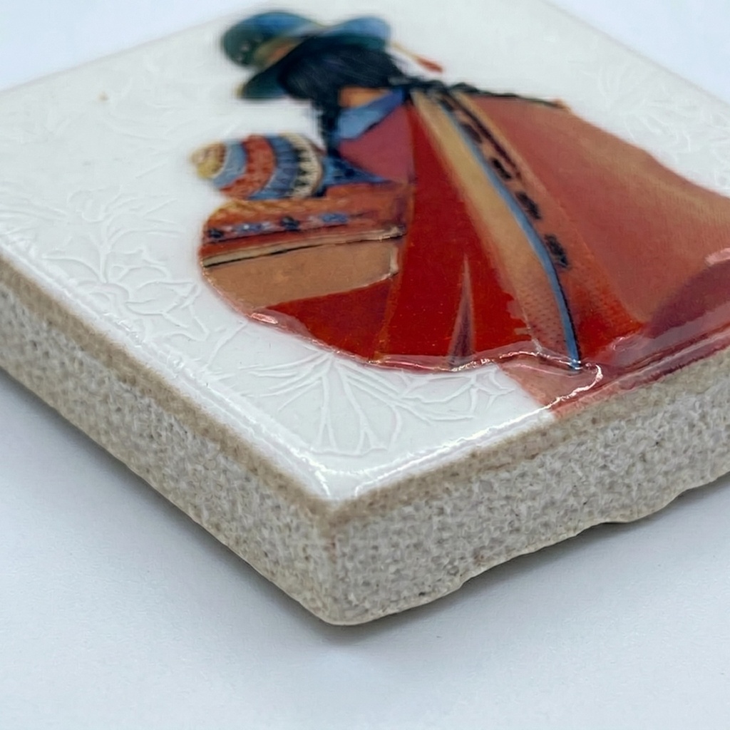 Imán Cholita y Wawa 4.6X4.6X0.4