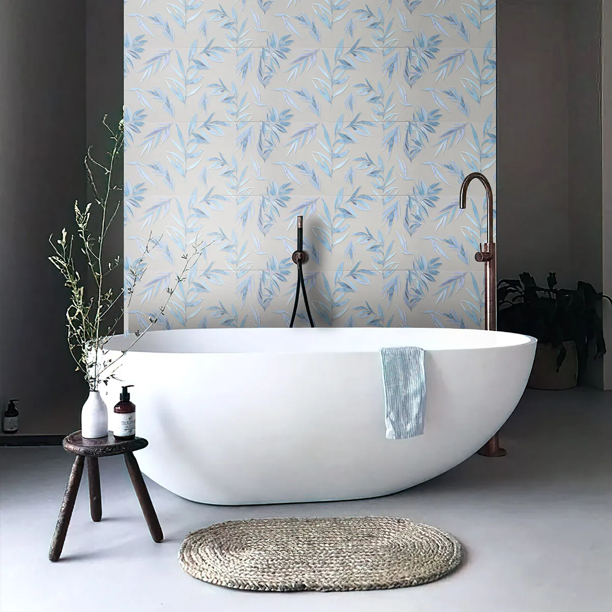 Decorado Blue Flowers MAASTRICHT 30 x 60 cm (Pieza) -2