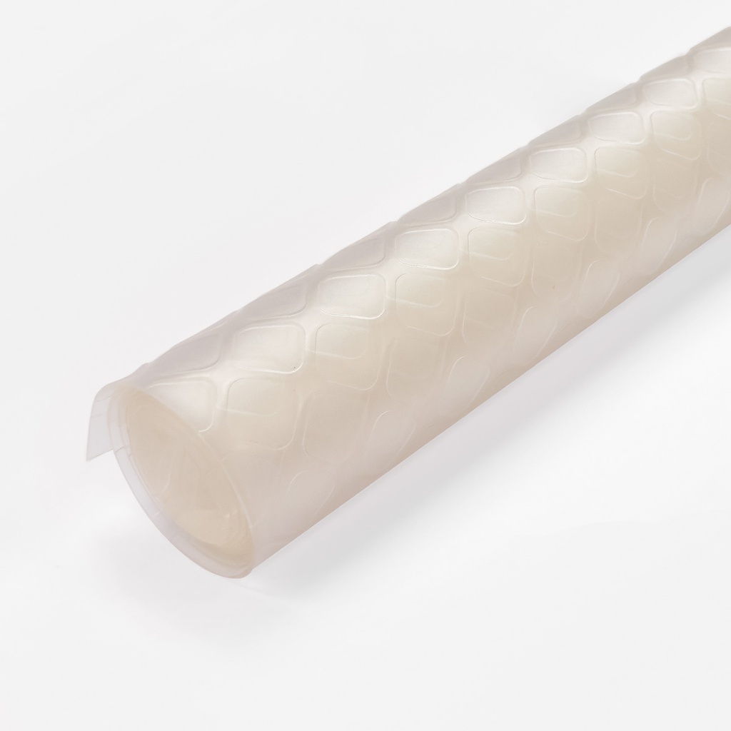 Rollo Protector de piso Transparente Mate Pixel de PVC – 1 metro x 60 cm – SAN BLAS