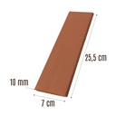 Enchape Caravista Lisa Terracota DECORTEJA 25.5x7CM por 1m²