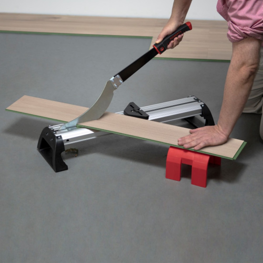 COMBO: Cortadora para piso laminado + Kit de instalación + Martillo de Goma