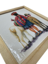 Cuadro Cholita y Alpaca 18X18X1.2