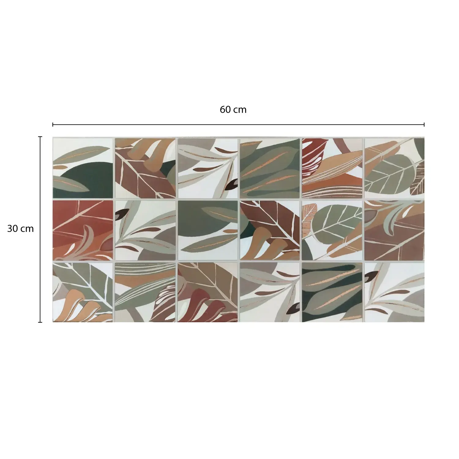 Decorado Laurel 30 x 60 cm KANTU (Pieza)