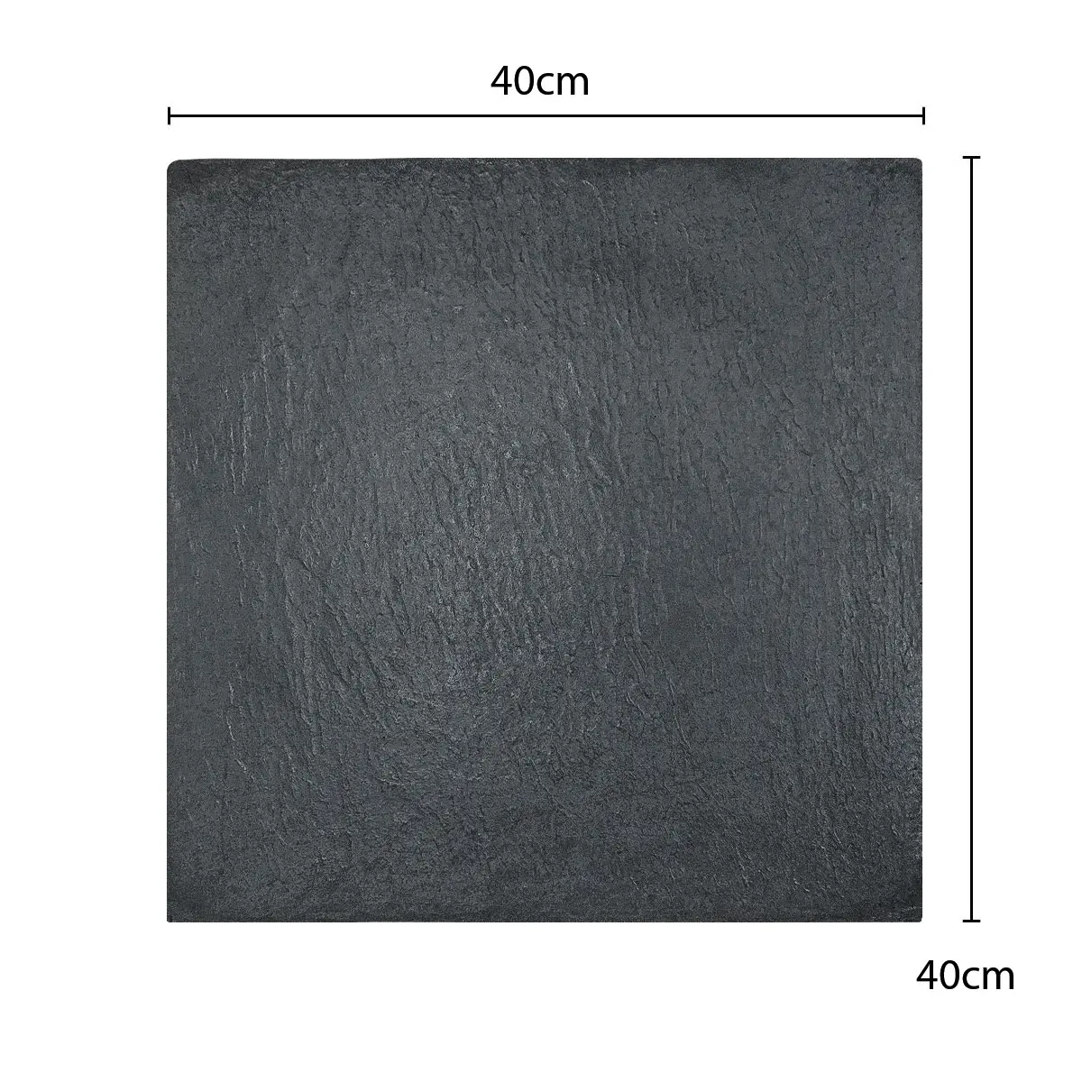 Laja Fina 40 x 40 cm Carbón SPAZIO - por caja