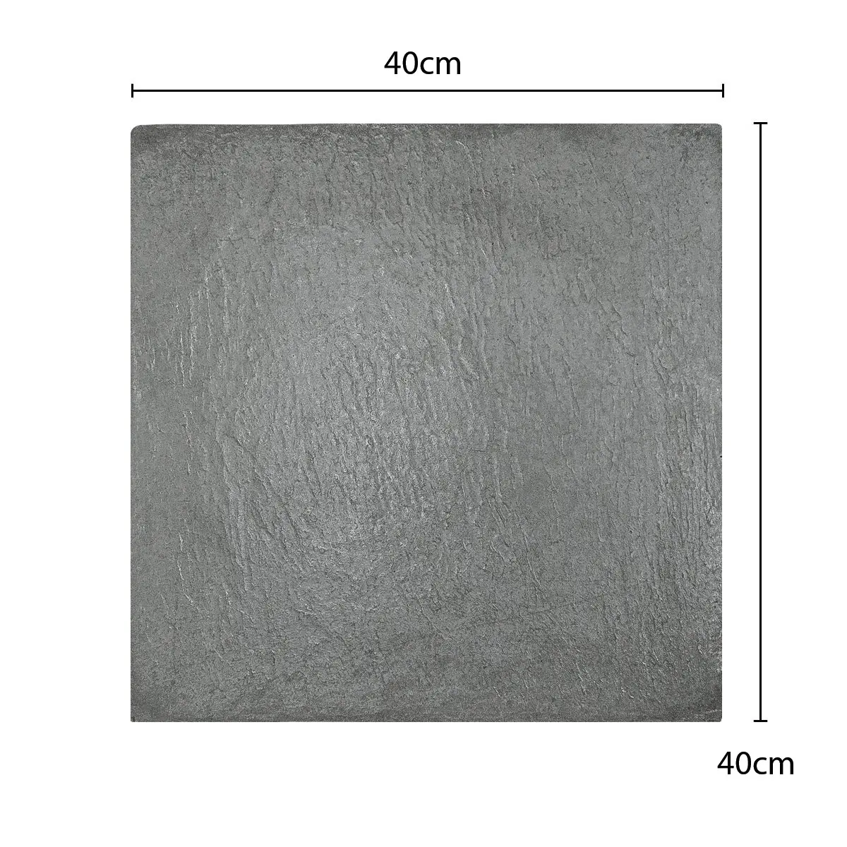 Laja Fina 40 x 40 cm Gris Oscuro SPAZIO - por caja