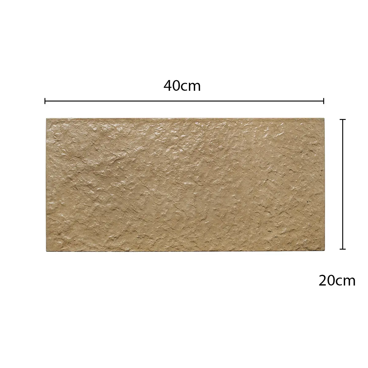 Piedra Volcán 20 x 40 cm Habano SPAZIO - por caja