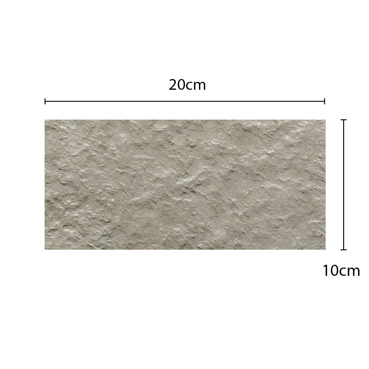 Piedra Volcán 10 x 20 cm Ceniza SPAZIO - por caja