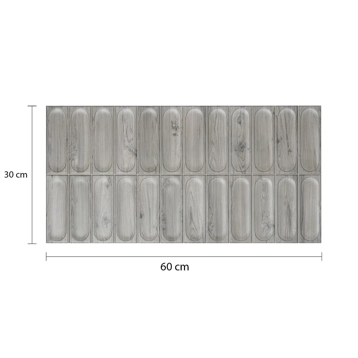 Decorado Wood Natural Flowers MAASTRICHT 30 x 60 cm (Pieza)