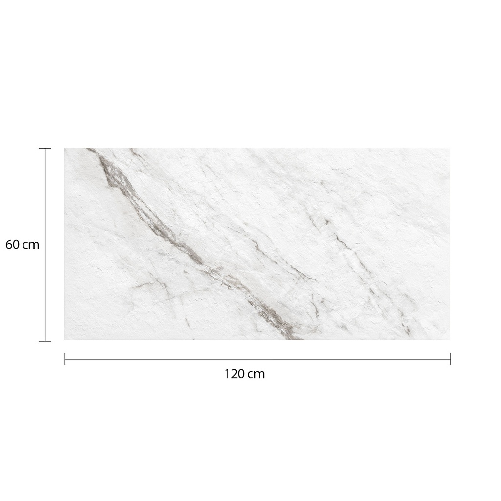 Porcelanato Meson Marmol Carrara White MAASTRICHT 60 x 120 cm por 1m²