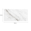 Porcelanato Meson Marmol Carrara White MAASTRICHT 60 x 120 cm por 1m²