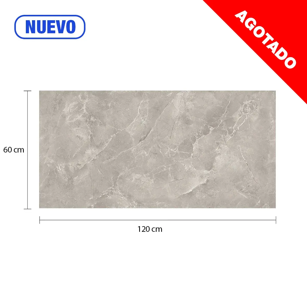 Porcelanato Meson Marmol Alboran Taupe MAASTRICHT 60 x 120 cm por 1m²