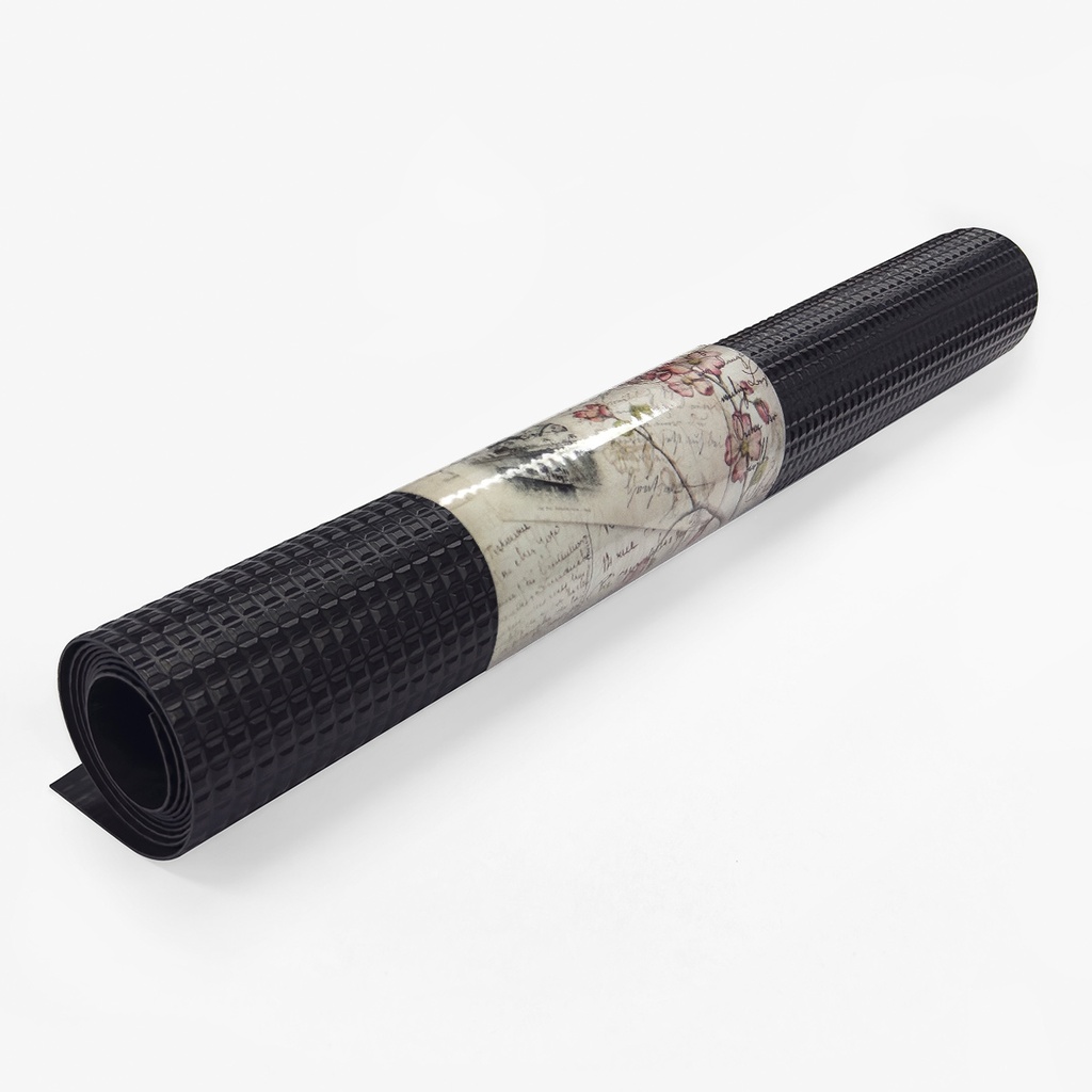 Rollo Protector de piso Pixel de PVC Negro – 2 metros x 60 cm – SAN BLAS