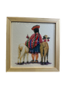 Cuadro Cholita y Alpaca 18X18X1.2