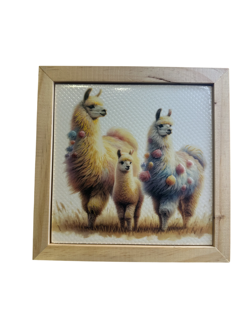 Cuadro Llamitas A 18X18X1.2
