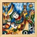 Cuadro Mistico B 18X18X1.2
