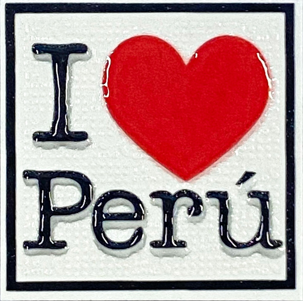 Imán I Love Perú 4.6X4.6X0.5