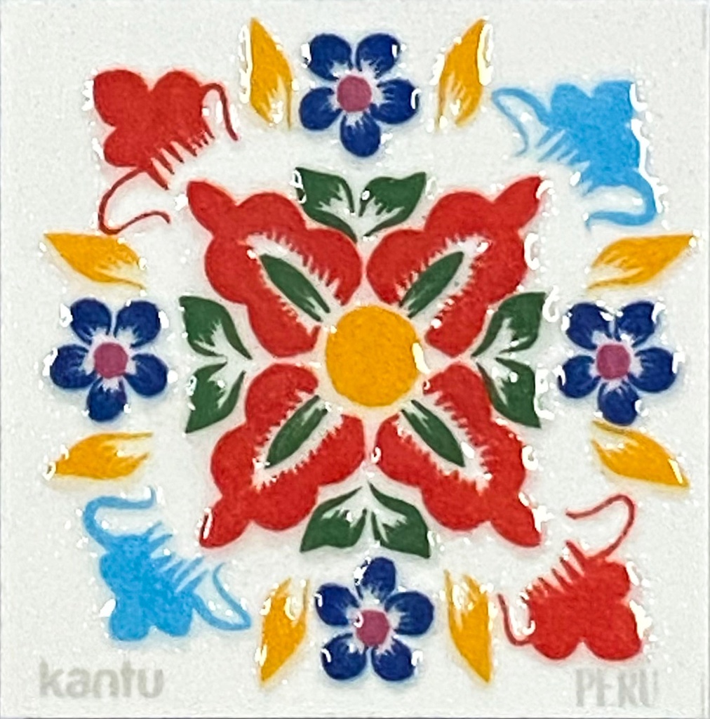 Imán Flor De Retablo A 4.6X4.6X0.4