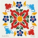 Imán Flor De Retablo A 4.6X4.6X0.4