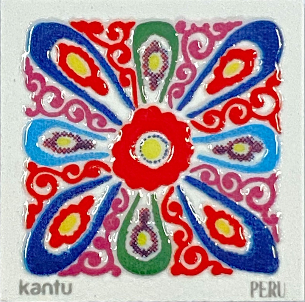 Imán Flor De Retablo C 4.6X4.6X0.4