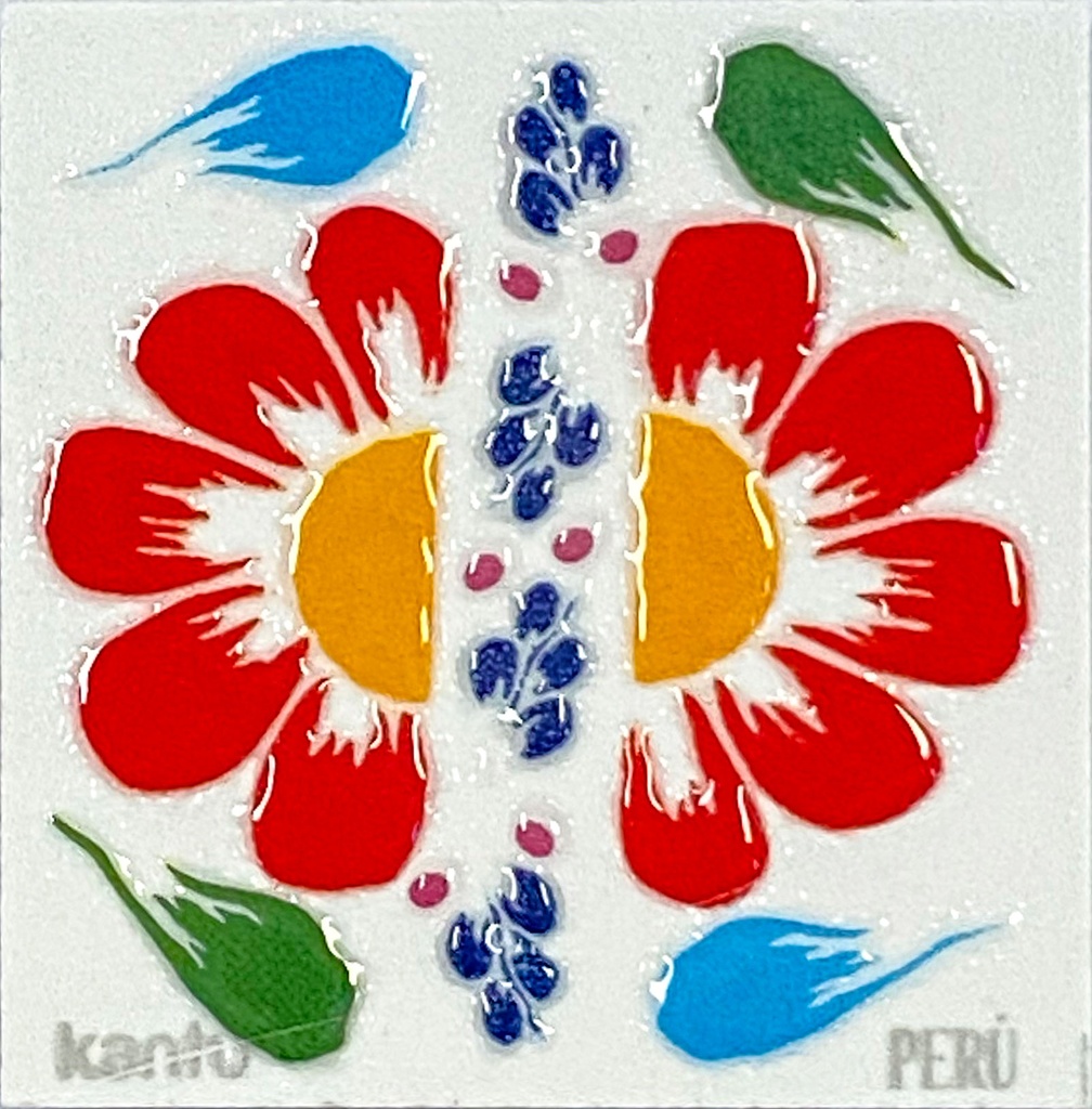 Imán Flor De Retablo D 4.6X4.6X0.4