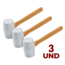 OFERTA: 3 Martillo de goma con mango de madera QEP 
