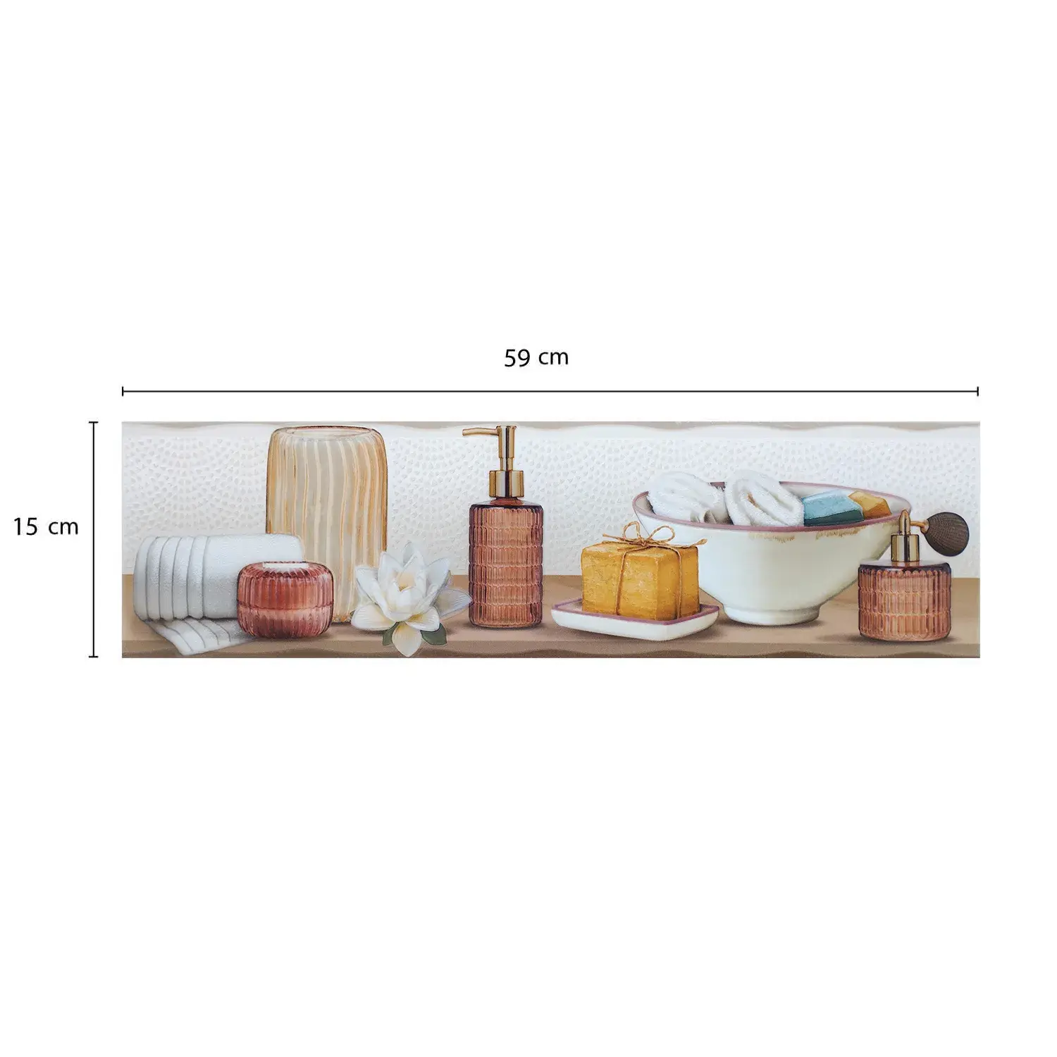 [DECBAOLISCER161] Listelo Griselia 60 x 15 cm KANTU ( x Unid )