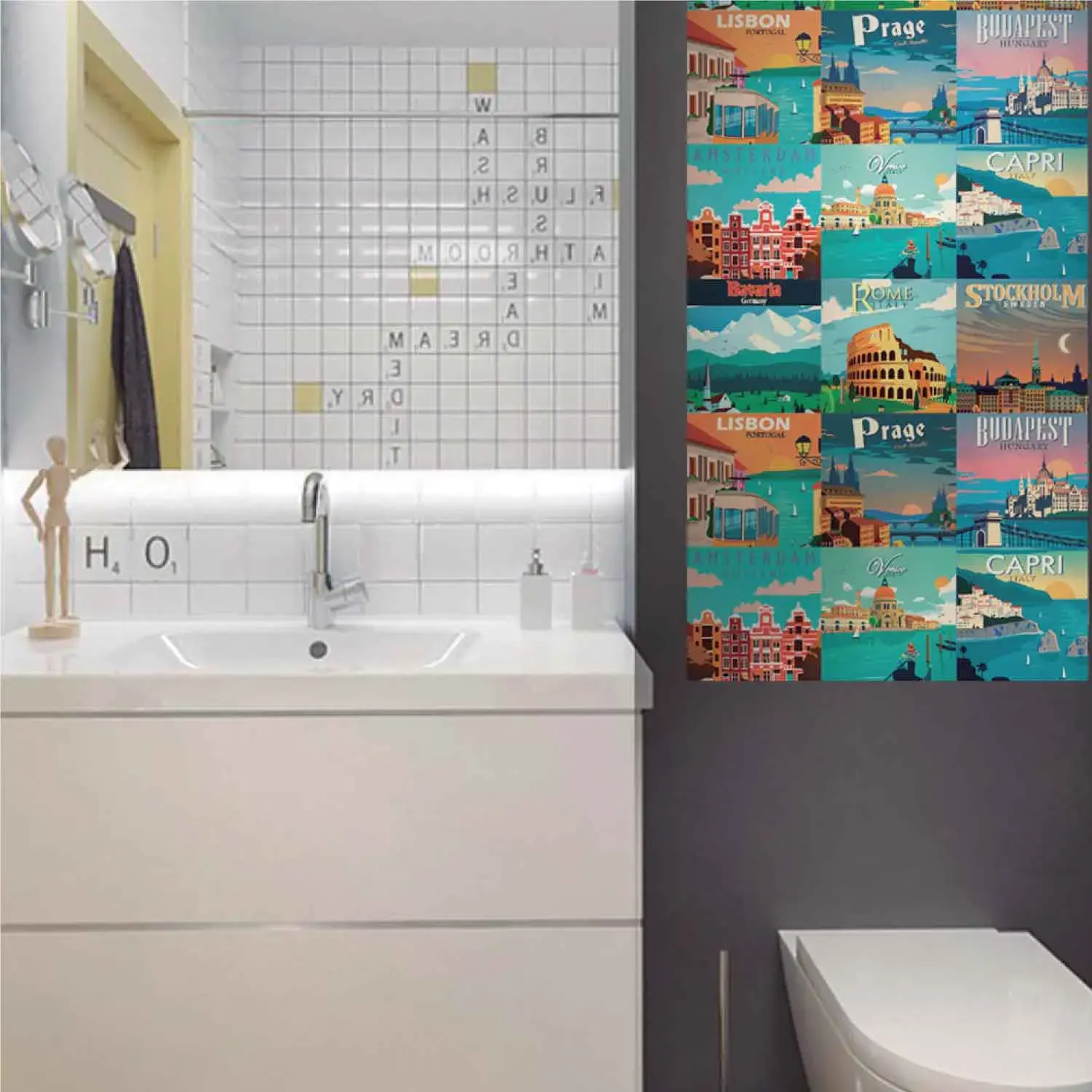 [DSBLVAVINTA1] Vinil Autoadhesivo Vintage 15x15 cm KANTU (Pack 9 Und.)