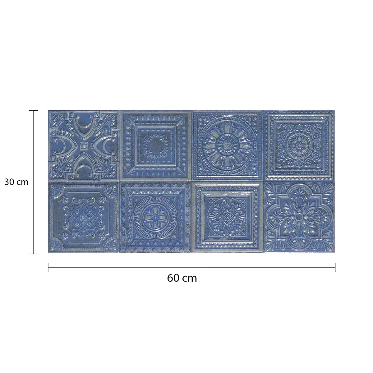 [MADLUXBLUEUN] Decorado Lux Blue MAASTRICHT 30 x 60 cm (Pieza)