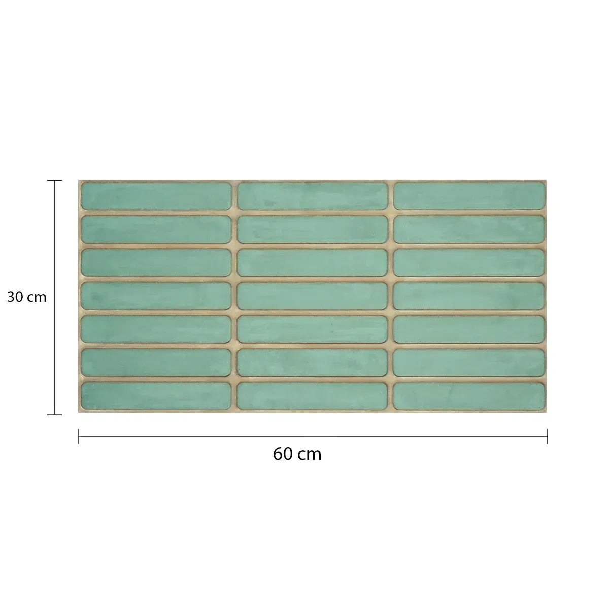 [MADMITICAGREUN] Decorado Mítica Green MAASTRICHT 30 x 60 cm (Pieza)