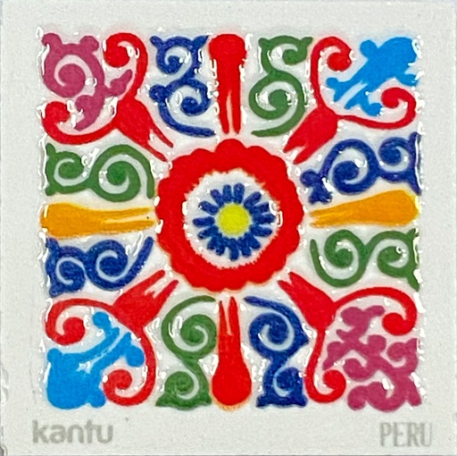 [DECBAOTACCER707] Imán Flor De Retablo B 4.6X4.6X0.4