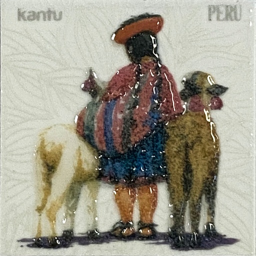 [DECBAOTACCER718] Imán Cholita y Alpaca 4.6X4.6X0.4