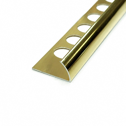 [BTMTRAREA12DOBR] Decor Borde Curvo Aluminio Dorado Brillante de 1.2X240 CM KANTU