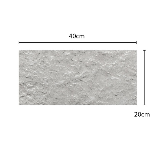 [SPPIV20ARENBLCJ] Piedra Volcán 20 x 40 cm Arena Blanca SPAZIO - por caja  