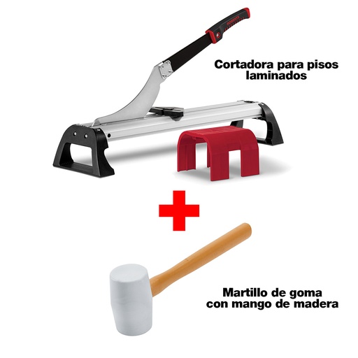 [QEP10-62ROBERTS | QEP61614Q] COMBO: Cortadora para piso laminado y SPC + Martillo de Goma